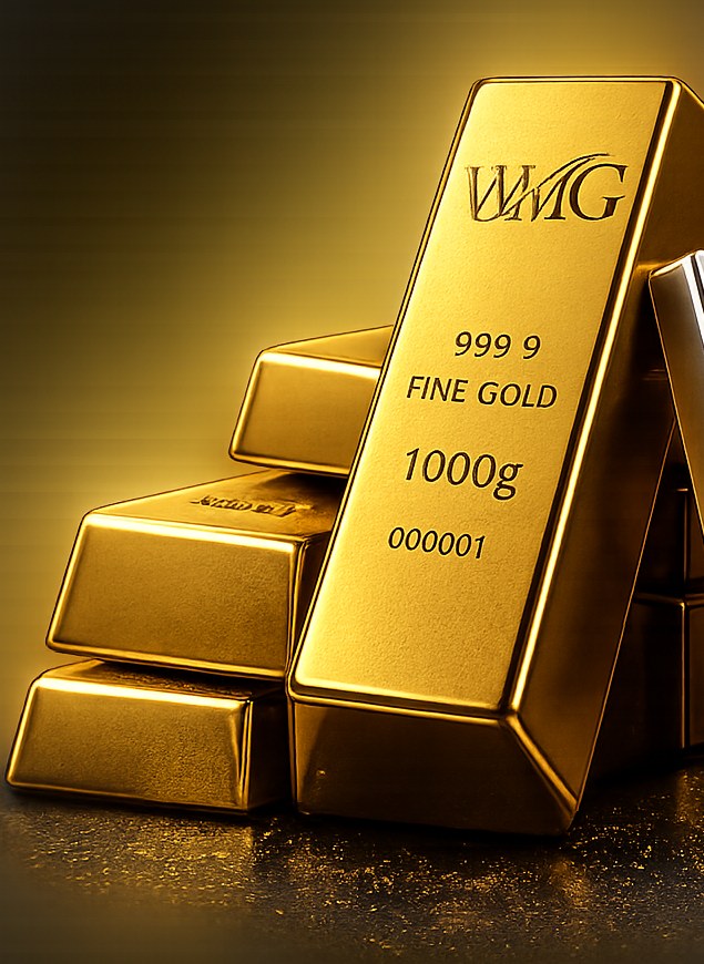 WMG 1000g fine gold bullion bar