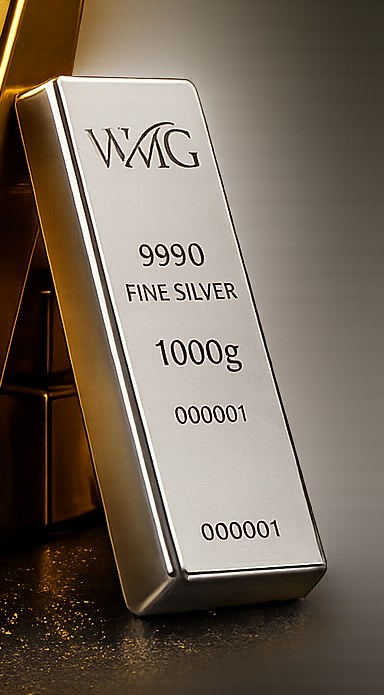 WMG 1000g fine silver bullion bar
